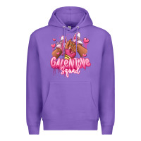 Purple galentine squad afro girl sneakers Premium Hoodie - RanaPortraitStore