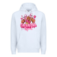 White galentine squad afro girl sneakers Premium Hoodie - RanaPortraitStore