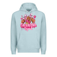 Blue Mist galentine squad afro girl sneakers Premium Hoodie - RanaPortraitStore