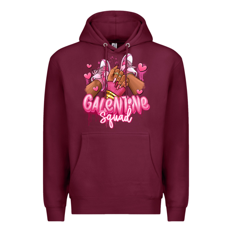 Galentine Squad Afro Girl Sneakers Premium Hoodie by RanaPortraitStore | Teevron