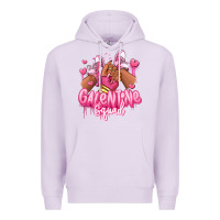 Lilac galentine squad afro girl sneakers Premium Hoodie - RanaPortraitStore
