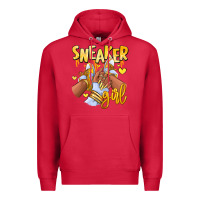 Cardinal yellow sneaker girl afro woman Premium Hoodie - RanaPortraitStore