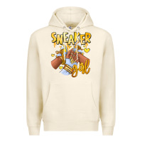 Tofu yellow sneaker girl afro woman Premium Hoodie - RanaPortraitStore