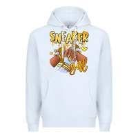 White yellow sneaker girl afro woman Premium Hoodie - RanaPortraitStore