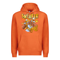 Carrot yellow sneaker girl afro woman Premium Hoodie - RanaPortraitStore