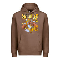 Chestnut yellow sneaker girl afro woman Premium Hoodie - RanaPortraitStore