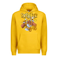 Lemon yellow sneaker girl afro woman Premium Hoodie - RanaPortraitStore