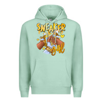 Seafoam yellow sneaker girl afro woman Premium Hoodie - RanaPortraitStore