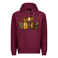 Burgundy queen glitter Premium Hoodie - RanaPortraitStore