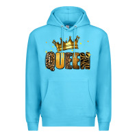 Ocean Blue queen glitter Premium Hoodie - RanaPortraitStore
