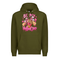 Army Green be my valentine light skinned girl sneakers Premium Hoodie - RanaPortraitStore