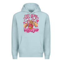 Blue Mist be my valentine light skinned girl sneakers Premium Hoodie - RanaPortraitStore