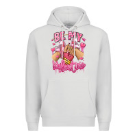 Dove Grey be my valentine light skinned girl sneakers Premium Hoodie - RanaPortraitStore