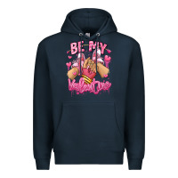 Navy be my valentine light skinned girl sneakers Premium Hoodie - RanaPortraitStore