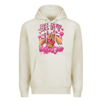 Oatmeal Heather be my valentine light skinned girl sneakers Premium Hoodie - RanaPortraitStore