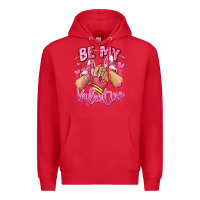 Red be my valentine light skinned girl sneakers Premium Hoodie - RanaPortraitStore