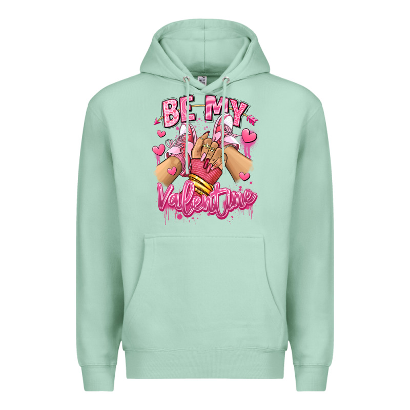 Be My Valentine Light Skinned Girl Sneakers Premium Hoodie by RanaPortraitStore | Teevron