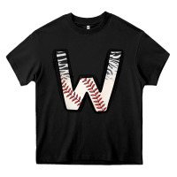 Black Baseball Alphabet Heavy Core Tee - CowhideDigitalArt