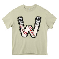 Mossy Baseball Alphabet Heavy Core Tee - CowhideDigitalArt
