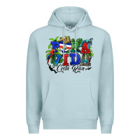 Blue Mist pura vida costa rica rana Premium Hoodie - RanaPortraitStore