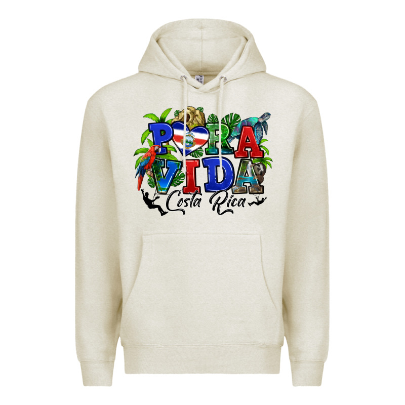 Pura Vida Costa Rica Rana Premium Hoodie by RanaPortraitStore | Teevron