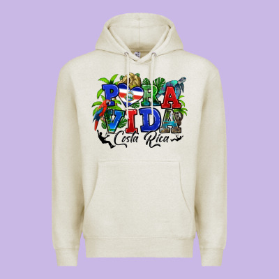 Premium Hoodie pura vida costa rica rana