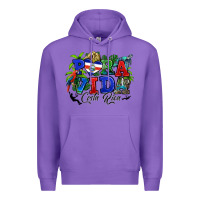 Purple pura vida costa rica rana Premium Hoodie - RanaPortraitStore