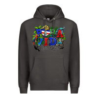 Smoke pura vida costa rica rana Premium Hoodie - RanaPortraitStore