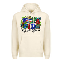 Tofu pura vida costa rica rana Premium Hoodie - RanaPortraitStore