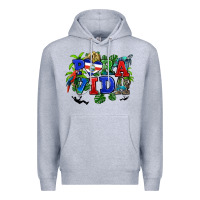 Heather Grey pura vida costa rica Premium Hoodie - RanaPortraitStore