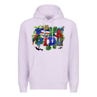 Lilac pura vida costa rica Premium Hoodie - RanaPortraitStore