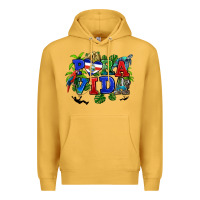 Mustard pura vida costa rica Premium Hoodie - RanaPortraitStore