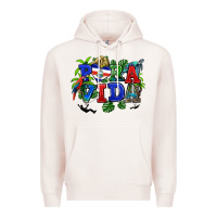 Pale Pink pura vida costa rica Premium Hoodie - RanaPortraitStore
