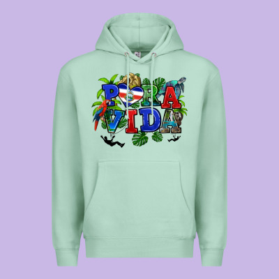 Premium Hoodie pura vida costa rica