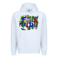 White pura vida costa rica Premium Hoodie - RanaPortraitStore