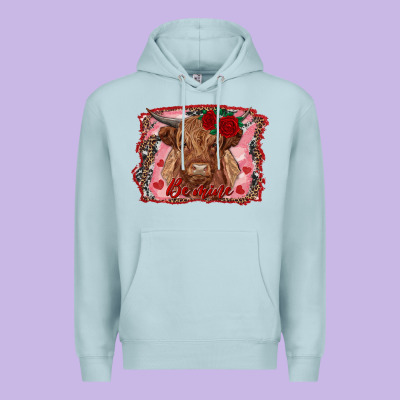 Premium Hoodie be mine cow