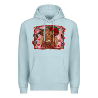 Blue Mist be mine cow Premium Hoodie - RanaPortraitStore