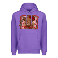 Purple be mine cow Premium Hoodie - RanaPortraitStore