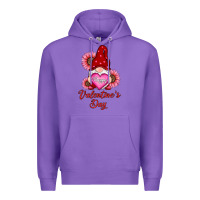 Purple happy valentines day gnomes with sunflower Premium Hoodie - RanaPortraitStore