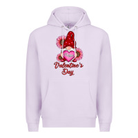 Lilac happy valentines day gnomes with sunflower Premium Hoodie - RanaPortraitStore