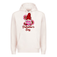 Pale Pink happy valentines day gnomes with sunflower Premium Hoodie - RanaPortraitStore