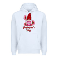 White happy valentines day gnomes with sunflower Premium Hoodie - RanaPortraitStore