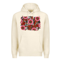 Tofu valentines day sunflowers leopard cowhide backgrou Premium Hoodie - RanaPortraitStore