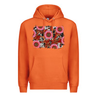 Carrot valentines day sunflowers leopard cowhide backgrou Premium Hoodie - RanaPortraitStore
