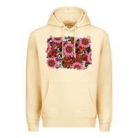 Pina Colada valentines day sunflowers leopard cowhide backgrou Premium Hoodie - RanaPortraitStore