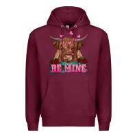 Burgundy be mine cow Premium Hoodie - RanaPortraitStore