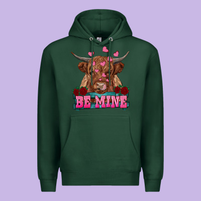 Premium Hoodie be mine cow