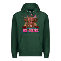 Sports Green be mine cow Premium Hoodie - RanaPortraitStore