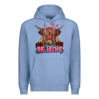 Colony Blue be mine cow Premium Hoodie - RanaPortraitStore
