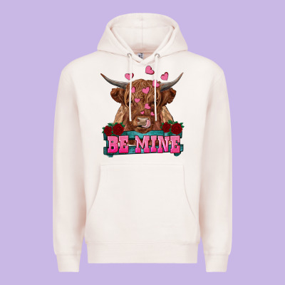 Premium Hoodie be mine cow
